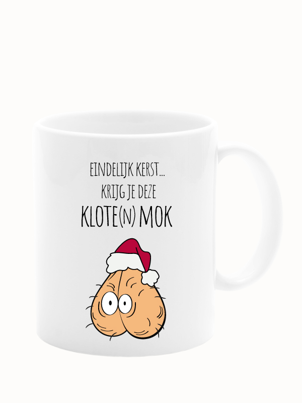 Grappige kerstmok